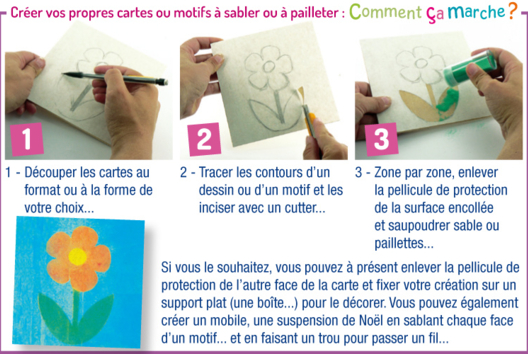 Crear una carta de arena - Actividades manuales de tarjetas: nuestras ideas creativas para los niños - 10doigts.fr