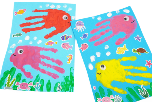 fish drawing activity baby - Summer Crafts - 10doigts.fr