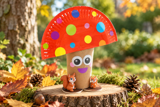 DIY champiñón otoño niños - Manualidades otoñales - 10doigts.fr - 2