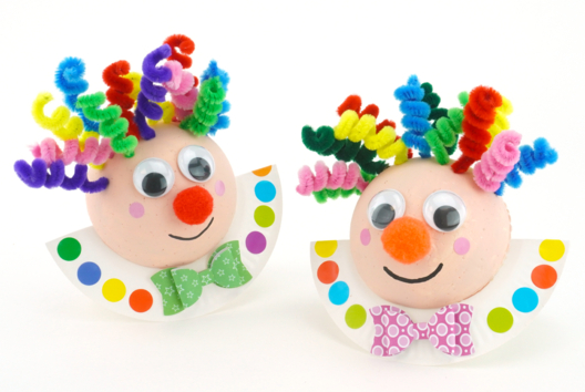 Funny Rocking Clown - 2 - Carnival, Mardi Gras Crafts - 10doigts.com - Carnival, Mardi Gras Crafts - 10doigts.fr - 2