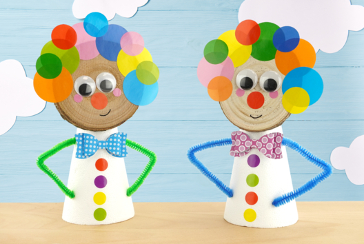 DIY payaso niños carnaval - Actividades manuales Carnaval, Martes de Carnaval - 10doigts.fr