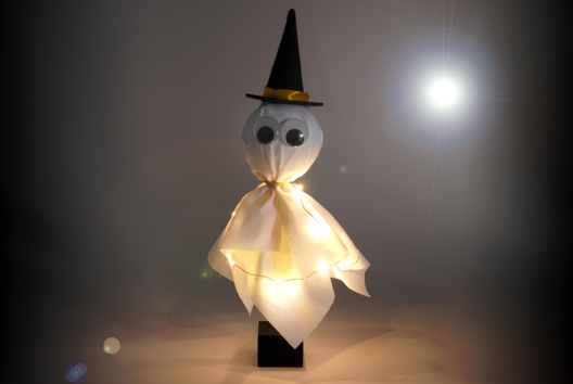 DIY halloween fantasma niños - Actividades manuales Halloween - 10doigts.fr - 2