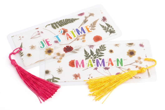 DIY marque pages fête des mères - Flower Crafts: Creations Inspired by Nature and the Seasons - 10doigts.fr - 2