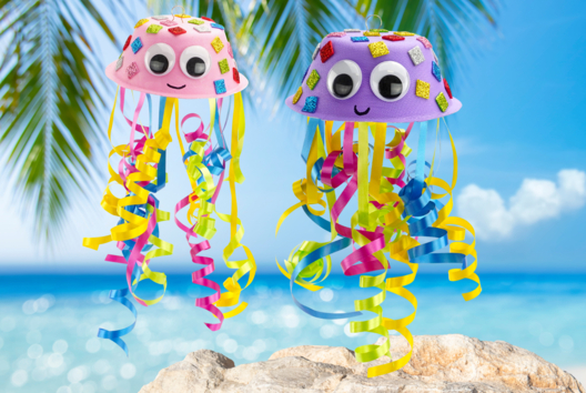 Colorful Jellyfish - 1 - Ocean Crafts: Dive into a Creative and Sensory World - 10doigts.com - Ocean Crafts: Dive into a Creative and Sensory World - 10doigts.fr