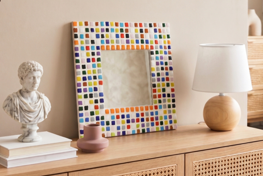 DIY miroir mosaïques - Mosaic Crafts - 10doigts.fr - 2