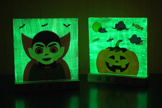 Glow-in-the-Dark Haunted Picture - 1 - Halloween Crafts - 10doigts.com - Halloween Crafts - 10doigts.fr