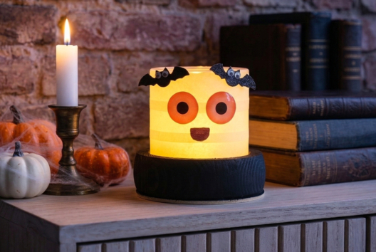 DIY photophore halloween activités enfants - Actividades manuales Halloween - 10doigts.fr