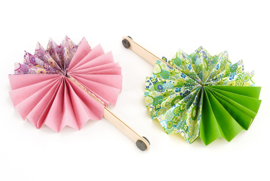 Make your paper fan - Summer Crafts - 10doigts.fr - 2