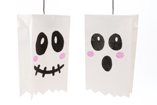 paper ghosts Halloween DIY - Halloween Crafts - 10doigts.fr - 2