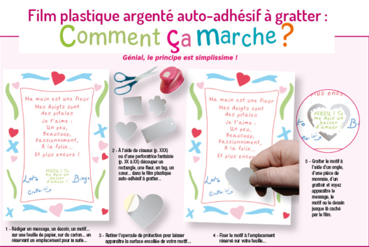 Self-adhesive Scratch Film - 1 - Card Making Crafts: Our Creative Ideas for Children - 10doigts.com - Card Making Crafts: Our Creative Ideas for Children - 10doigts.fr - 2