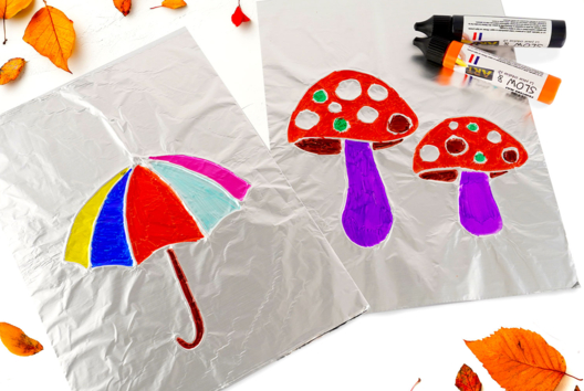 Autumn Foil Art - 4 - Autumn Crafts - 10doigts.com - Autumn Crafts - 10doigts.fr - 2