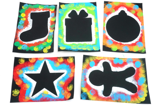 Forme Noel Tampon Peinture Enfant - Christmas Craft Activities - 10doigts.fr - 2