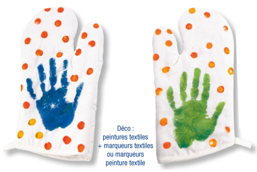 Finger Paint Oven Mitt - 1 - Mother's Day Crafts - 10doigts.com - Mother's Day Crafts - 10doigts.fr