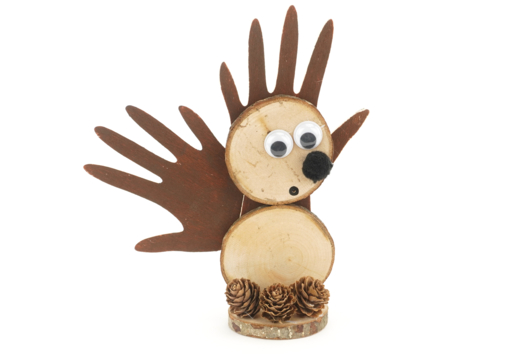 erizo DIY niños - Actividades manuales Otoño - 10doigts.fr - 2