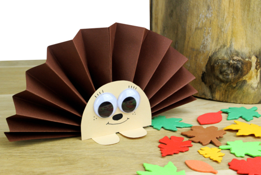 erizo de papel manualidades niños - Actividades manuales animales: nuestras ideas creativas para los niños - 10doigts.fr
