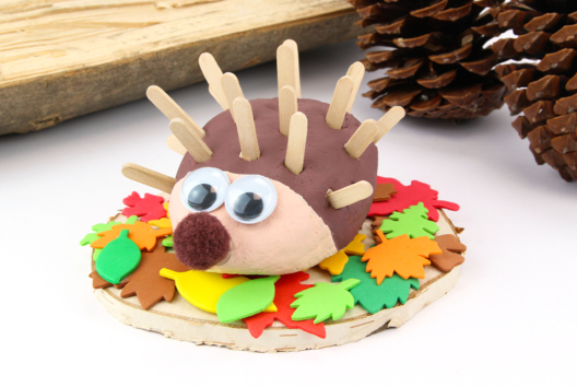 erizo pasta de modelar actividad niños - Actividades manuales Otoño - 10doigts.fr