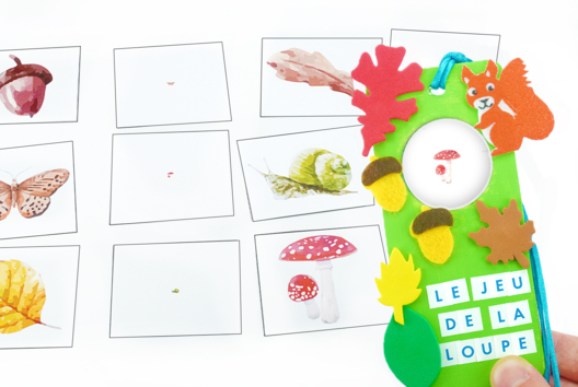 The Magnifying Glass Game - Autumn - 1 - Autumn Crafts - 10doigts.com - Autumn Crafts - 10doigts.fr