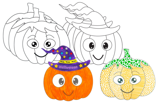 Papel de Halloween - Manualidades de Halloween - 10doigts.fr