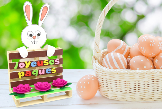 Easter Bunny and Flower Planter - 1 - DIY Easter Crafts - 10doigts.com - DIY Easter Crafts - 10doigts.fr