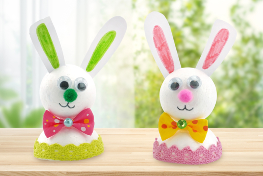 Little White Bunnies - 1 - DIY Easter Crafts - 10doigts.com - DIY Easter Crafts - 10doigts.fr