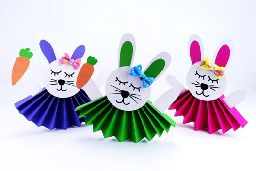 Cute Paper Bunnies - 2 - DIY Easter Crafts - 10doigts.com - DIY Easter Crafts - 10doigts.fr - 2