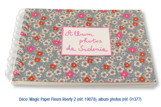 Flowered Photo Album - 1 - DIY Home Decor Crafts - 10doigts.com - Handicrafts Home Decor DIY - 10doigts.fr