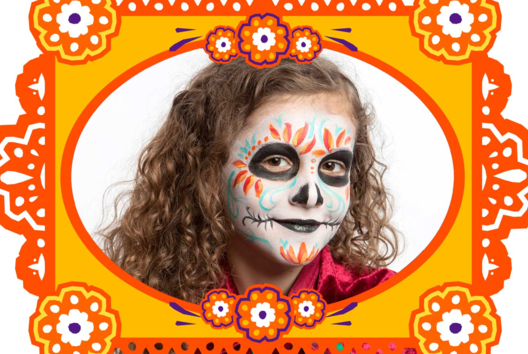 skull makeup - Makeup Craft Activities for Dressing Up and Celebrating - 10doigts.fr