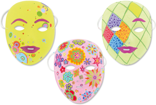 Decorative Masks - 0 - Carnival, Mardi Gras Crafts - 10doigts.com - Carnival, Mardi Gras Crafts - 10doigts.fr
