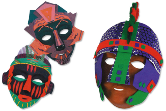 Decorative Masks with Soft Rubber - 0 - Carnival, Mardi Gras Crafts - 10doigts.com - Carnival, Mardi Gras Crafts - 10doigts.fr