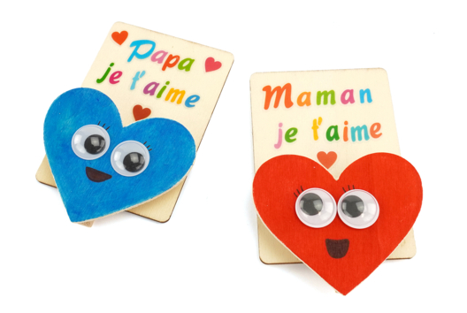 mémo coeur fête des mères - Mother's Day Crafts - 10doigts.fr