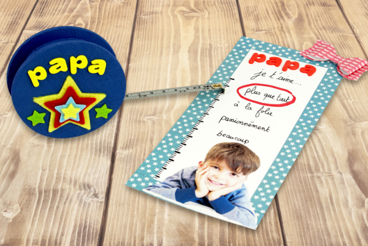 medidor bricolaje regalo día del padre niños - Manualidades día del padre - 10doigts.fr