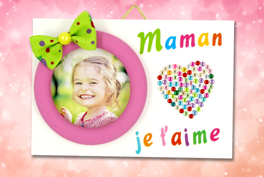 Mini Frame "Mom, I Love You" - 1 - Mother's Day Crafts - 10doigts.com - Mother's Day Crafts - 10doigts.fr