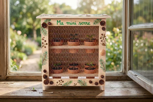 Mini serre de germination - 1 - Arts and Crafts Activities on the Theme of Nature for Children - 10doigts.com - Arts and Crafts Activities on the Theme of Nature for Children - 10doigts.fr