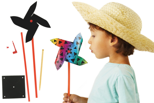 Scratch card windmill - Rainbow Crafts: Creative Tutorials for All Ages - 10doigts.fr