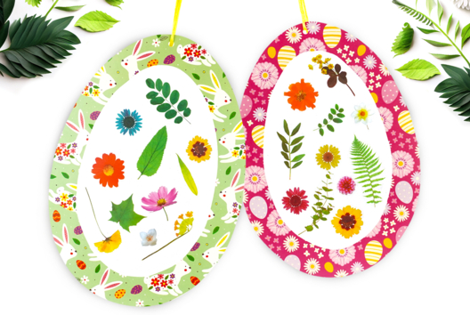 Easter Egg "dried flowers" - 1 - DIY Easter Crafts - 10doigts.com - DIY Easter Crafts - 10doigts.fr
