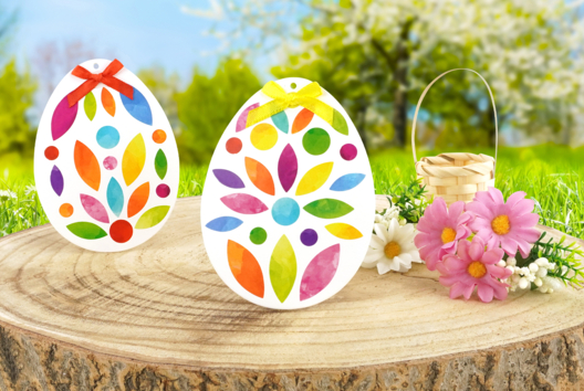 Easter Eggs and Flower Stickers - 1 - DIY Easter Crafts - 10doigts.com - DIY Easter Crafts - 10doigts.fr