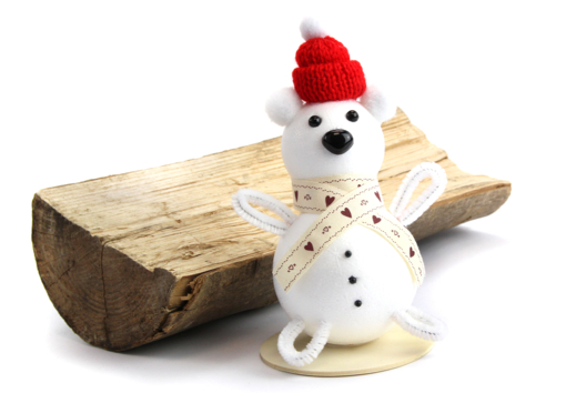 Polar Bear with Styrofoam Balls - 1 - Kids Crafts Winter - 10doigts.com - Kids Crafts Winter - 10doigts.fr