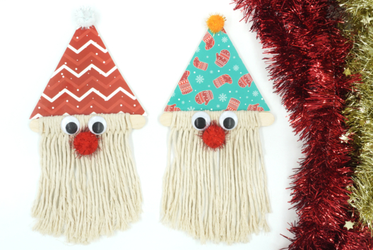 Santa Claus and His Macramé Beard - 2 - Christmas Crafts - 10doigts.com - Christmas Crafts - 10doigts.fr - 2