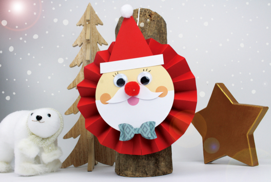 papá noel papel bonito actividad niños - Actividades manuales personajes de Navidad - 10doigts.fr