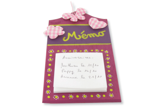 Vichy Memo Board - 1 - Mother's Day Crafts - 10doigts.com - Mother's Day Crafts - 10doigts.fr - 2