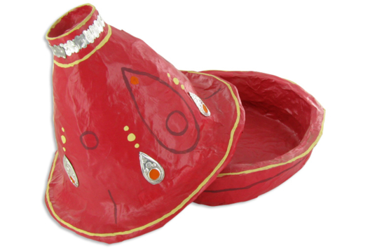 Plato de tajine de papel maché - Actividades manuales Deco casa DIY - 10doigts.fr - 2