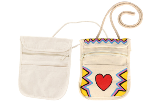 Natural Cotton Shoulder Bag with 3 Pockets - 0 - Mother's Day Crafts - 10doigts.com - Mother's Day Crafts - 10doigts.fr