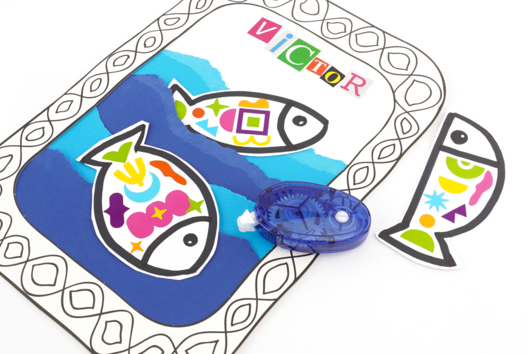 Colored Fish Canvas - 3 - Ocean Crafts: Dive into a Creative and Sensory World - 10doigts.com - Ocean Crafts: Dive into a Creative and Sensory World - 10doigts.fr - 2