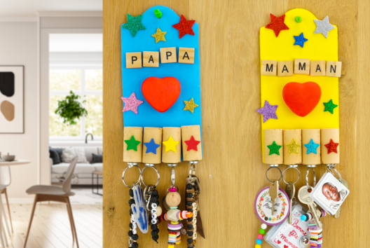 Magnetic Wall Key Holder for Parents' Day - 1 - Mother's Day Crafts - 10doigts.com - Mother's Day Crafts - 10doigts.fr