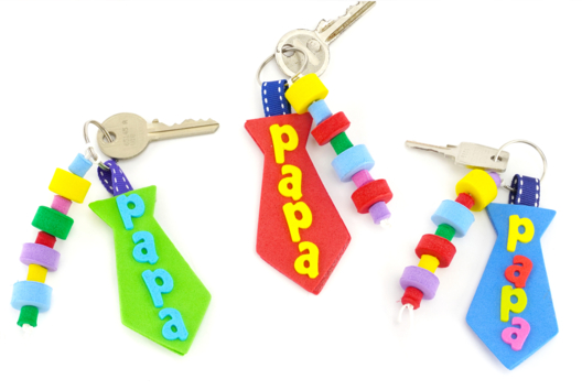 llavero corbata DIY día del padre - Manualidades día del padre - 10doigts.fr - 2