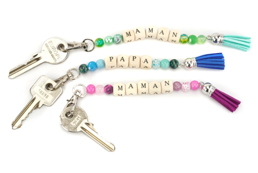 PAPA and MAMA Pom-Pom Keychains - 3 - Craft Activities to Make Your Keychains - 10doigts.com - Craft Activities to Make Your Keychains - 10doigts.fr - 2