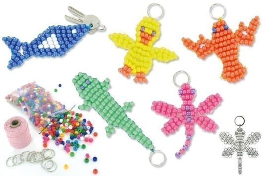 Create Animal Keychains from Plastic Beads - 0 - Craft Activities to Make Your Keychains - 10doigts.com - Craft Activities to Make Your Keychains - 10doigts.fr