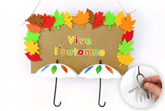 Llaveros mural Otoño - Actividades manuales Otoño - 10doigts.fr