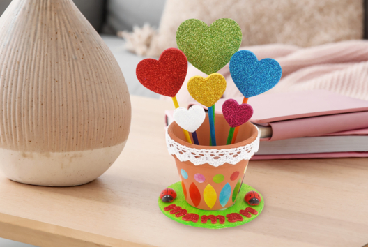 maceta corazón regalo día de la madre niños - Manualidades día de la madre - 10doigts.fr