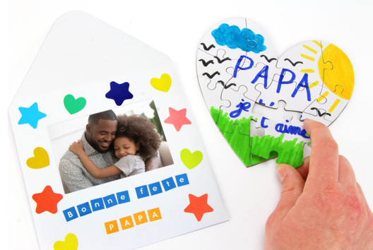 Heart Puzzle for Father's Day - 1 - Father's Day Crafts - 10doigts.com - Father's Day Crafts - 10doigts.fr